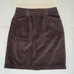 Eddie Bauer vintage 90s Y2K dark brown corduroy skirt size 6